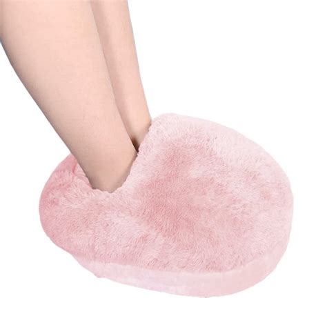 Adium USB Heated Foot Warmer Electric Foot Heater Soft Plush Feet ...