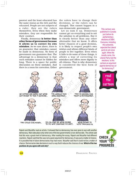 What Is Democracy Why Democracy - NCERT Book of Class 9 Political ...