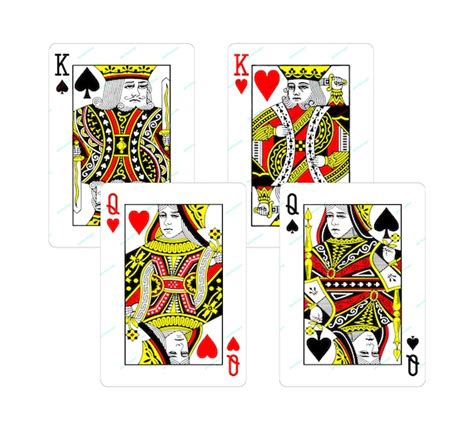 King Queen of Hearts and Spades Playing Cards PNG Graphic - Etsy India