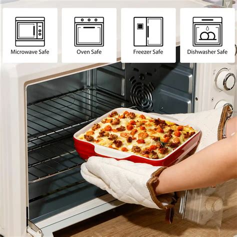 Gradient Red Ceramic Baking Dish Wholesale, Baking Pans Bulk