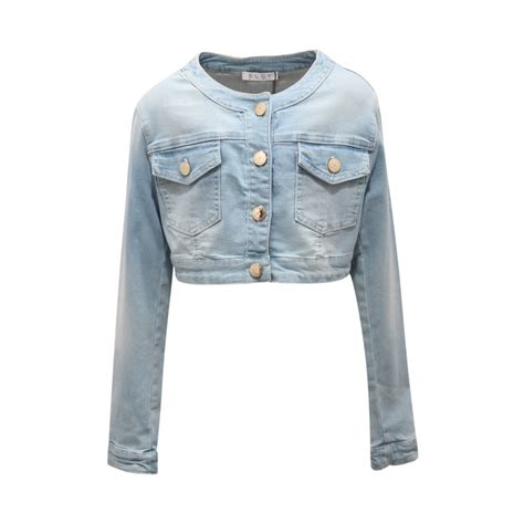3257AR giubbotto jeans bimba ELSY GIRL kids denim jacket