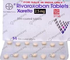 Xarelto 2.5 MG Tablet (14): Uses, Side Effects, Price & Dosage | PharmEasy