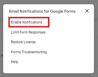 Image result for Email Notifications for Google Forms