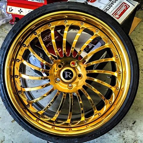 Gold Spinner Rims 18 Inch