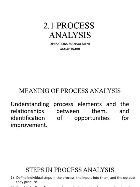 Process Analysis 的图像结果