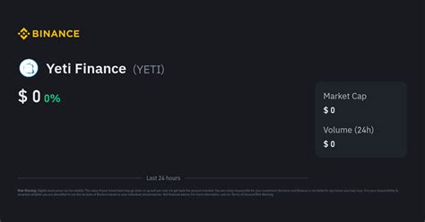 Yeti Finance Price Today | YETI to USD Live Price, Market Cap & Chart