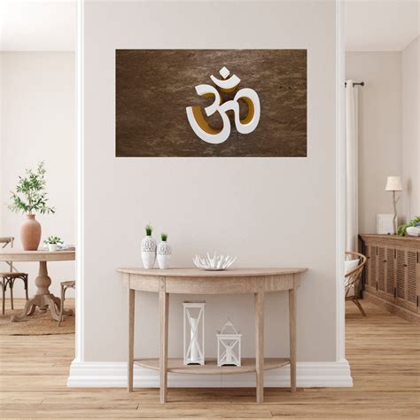 3D Big Om Self Adhesive Sticker Poster – Myindianthings