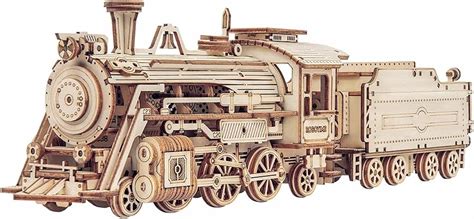 ROBOTIME Steam Train 3D Puzzle Wooden Model Kits for India | Ubuy