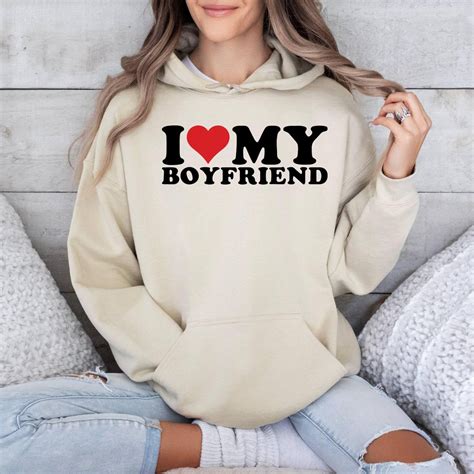I Love My Boyfriend Sweat,i Heart My Boyfriend Sweat,couple Sweat ...