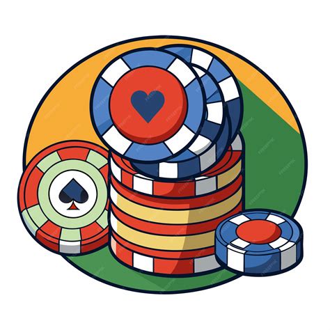 Poker set of casino chips clipart vector art and illustration | Premium ...