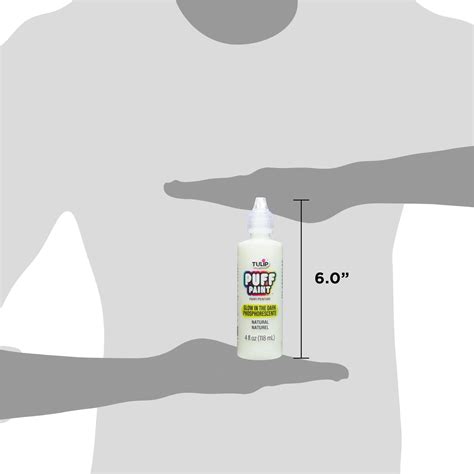 Tulip Puff Paint Glow Natural, Multi-Surface Craft Paint, 4 fl. oz. 3 ...