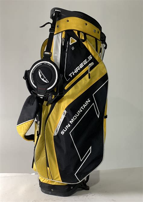 Sun Mountain Three.5 Stand Bag Yellow 4-Way Divide Dual Strap Golf Bag | SidelineSwap