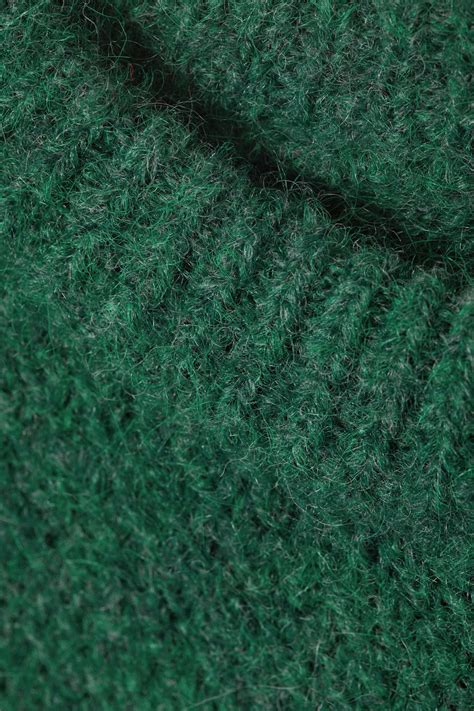 regular knitted wool-blend sweater - Dark Green | Weekday GB