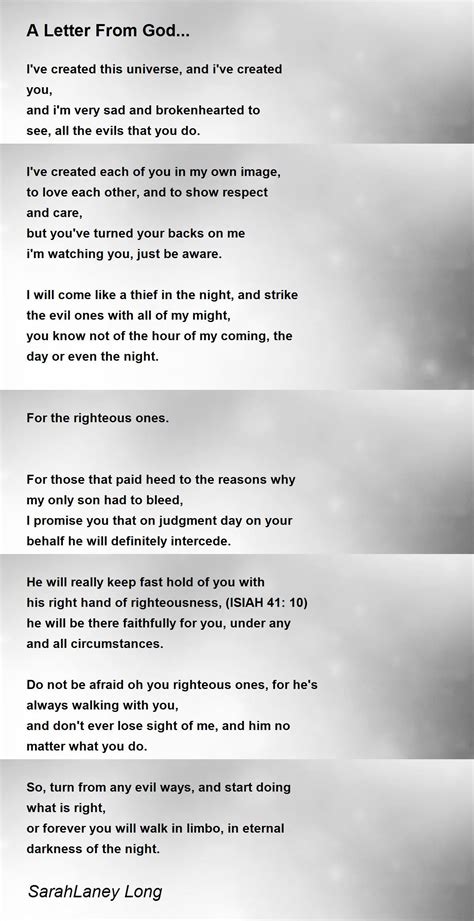 Letter From God