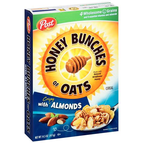 Post Honey Bunches of Oats Cereal, Crispy Almonds, 14.5 Oz - Walmart.com