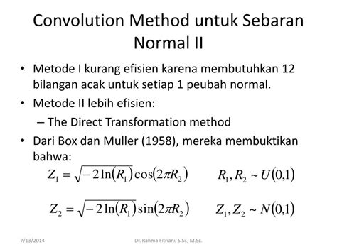 Convolution Method 的图像结果