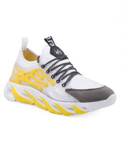 Woakers Yellow Sports Running Shoes for Men Running Shoes For Men - Buy ...