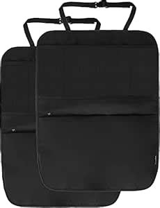 DOUBLE R BAGS Non-Woven Car Back Seat Organizer With Kick Mats & Multi ...