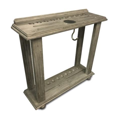 Barnwood Grey Billiard Pool or Snooker Cue Floor Rack | North Player