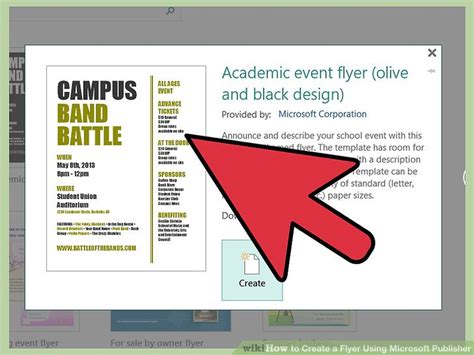 Image result for How to Make a Flyer Using Publisher