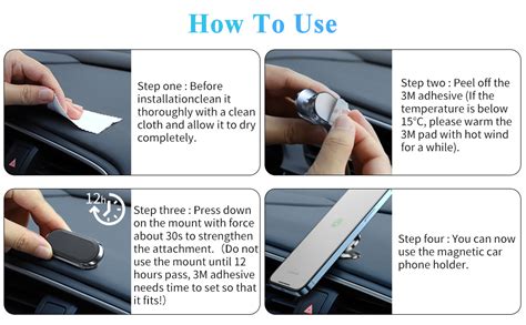 Magnova Store Magnetic Mobile Holder for Car Dashboard with Universal ...