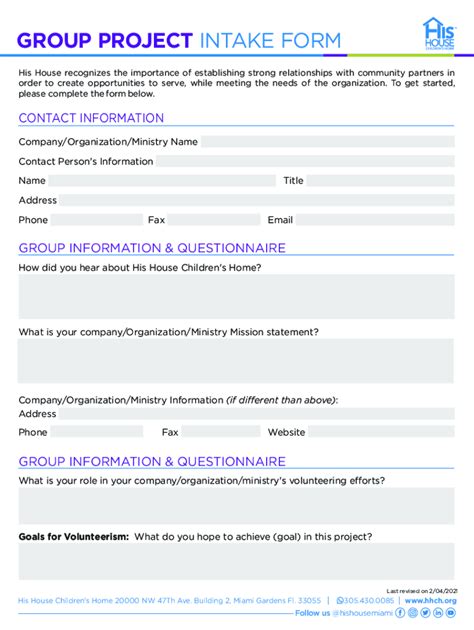 Image result for Project Intake Sheet