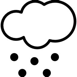 Cloud with hail - Free weather icons