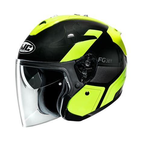 Hjc Fg Jet Epen Black Yellow Helmet