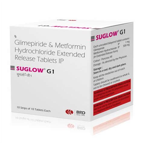 Suglow G1 - Glimepiride & Metformin Hydrochloride Extented Release ...
