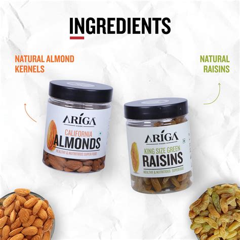 Almonds & Raisins Combo | Premium Daily Nutrition Pack – ArigaFoods ...