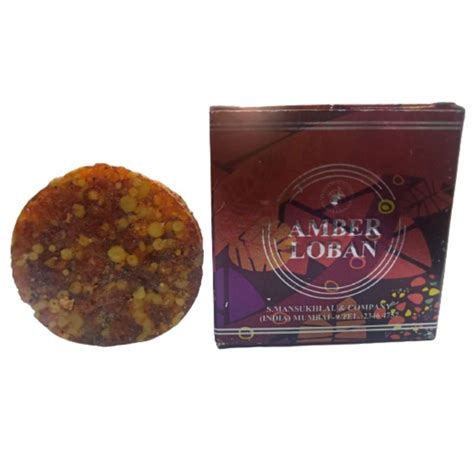 Amber Loban Dhoop 50 Gram x 12 Pcs Loban Dhoop for Home Pooja Spiritua ...