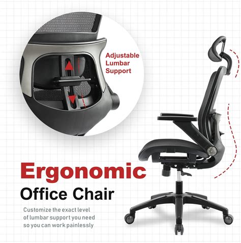 Buy Office Chair Ergonomic Mesh Chair High Back Computer Desk Chair ...