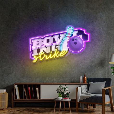 Bowling Strike LED Neon Sign Light Pop Art – acrylicsheetsindia