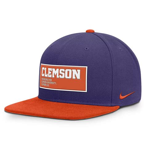 Men's Nike Purple/Orange Clemson Tigers 2025 On-Field Patch Pro Dri-FIT ...