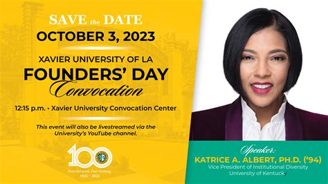 Katrice A. Albert, Ph.D., to speak at Xavier University of Louisiana Founders’ Day Convocation ...