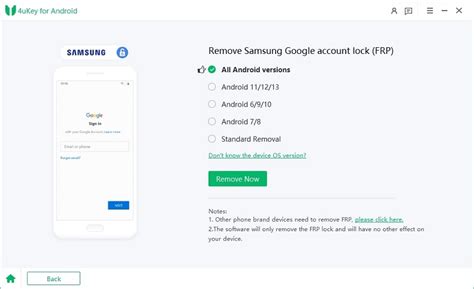 बेहतरीन Samsung FRP बाईपास उपकरण - एंड्रॉइड के लिए Tenorshare 4ukey