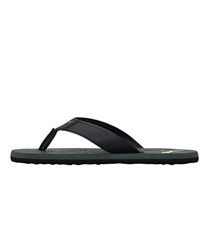 Puma Mens Deed Thyme-Puma Black-Spectra Yellow Flip Flop -6 UK ...
