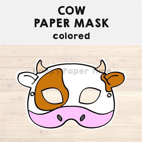 Cow Mask Printable - Printable Free Templates
