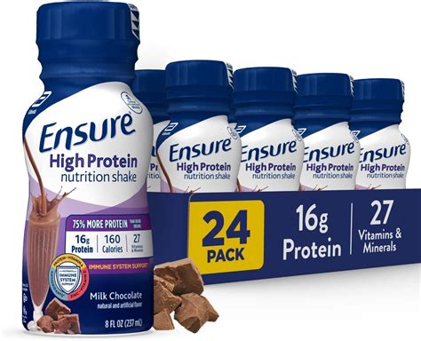 Amazon.com: Ensure High Protein Milk Chocolate Nutrition Shake, Ready ...