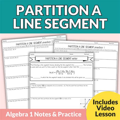 Image result for Partiotining Formula Line Segment