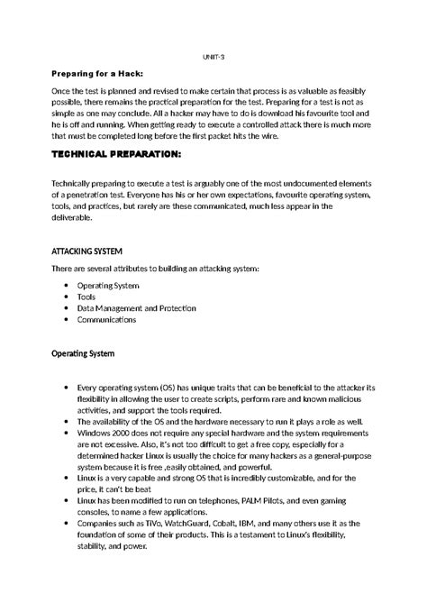 EH Unit-1 - Comprehensive Ethical Hacking Notes and Impacts Analysis ...