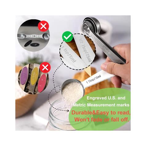 Buy Sharonlily Premium Heavy Duty Stainless Steel Measuring Spoons Cups ...