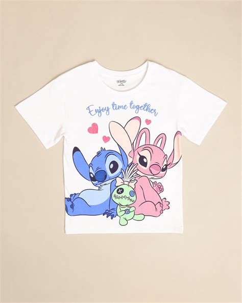Lilo & Stitch Printed Oversized Tshirt For Girls – Kidsville