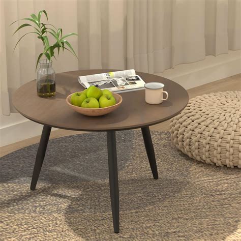Buy Hironpal Round Small Coffee Table Minimalist Side Table for Living ...