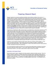 Image result for Lab Report ACS Format