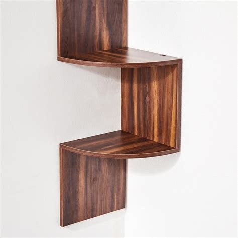 Buy Kate NXT Corner Wall Shelf - Brown from Home Centre at just INR 2498.0