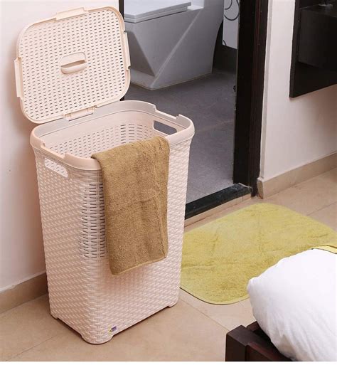Kurtzy Laundry Basket Bin Organizer with Lid Washing Dirty Clothes Bag ...