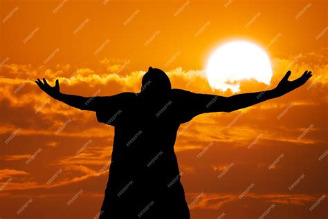 Premium Photo | Man worship to god element of design