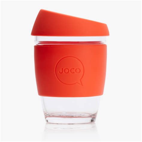 JOCO 認定 Non-toxic スモールグラスJOCOコーヒーカップ350ml 12oz -オレンジ | aUs自然の愛Megumi