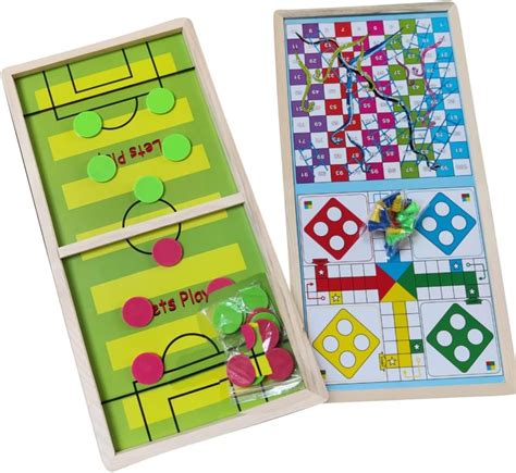 Buy Amisha Gift Gallery Carrom Board for Kids String Hockey Ludo Snake ...